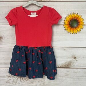 Hanna Andersson Girls Strawberry Sunny‎ Playdress Size 4